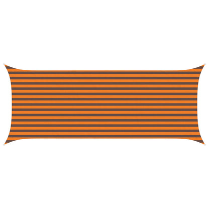 Zonneschaduwzeil Oranje en Bruin 5 x 2 m 100% Polyester Oxford