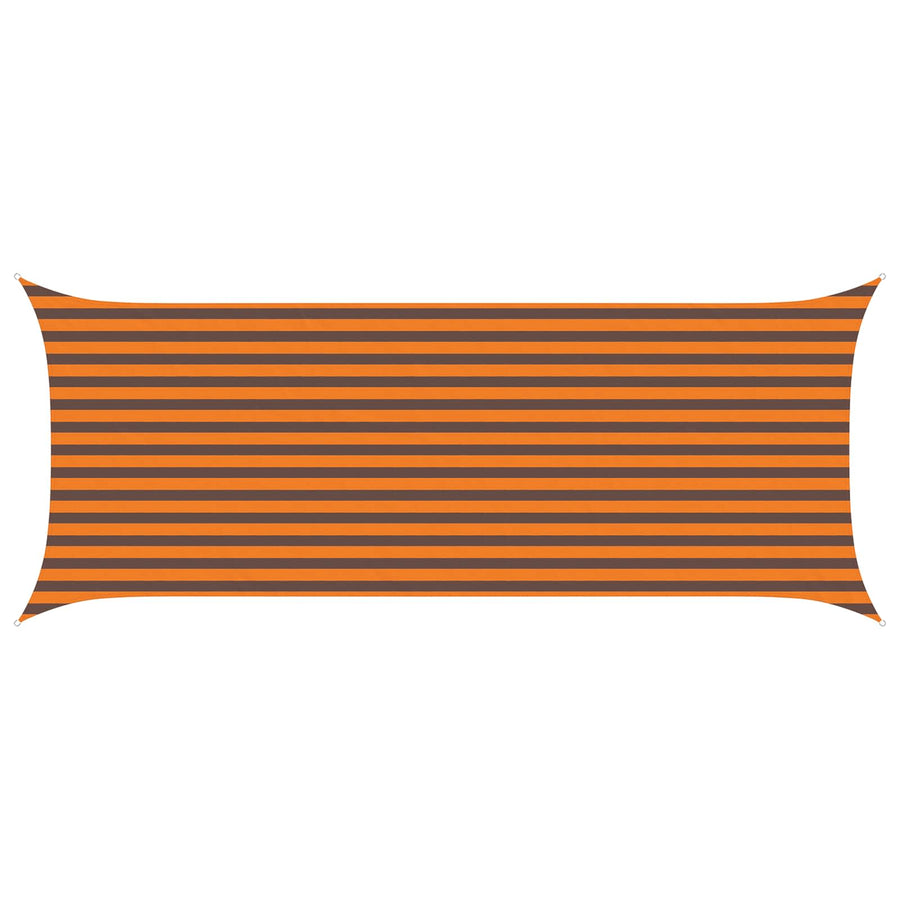 Zonneschaduwzeil Oranje en Bruin 5 x 2 m 100% Polyester Oxford