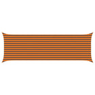 Zonnescherm zeil 6 x 2 m oranje bruin polyester