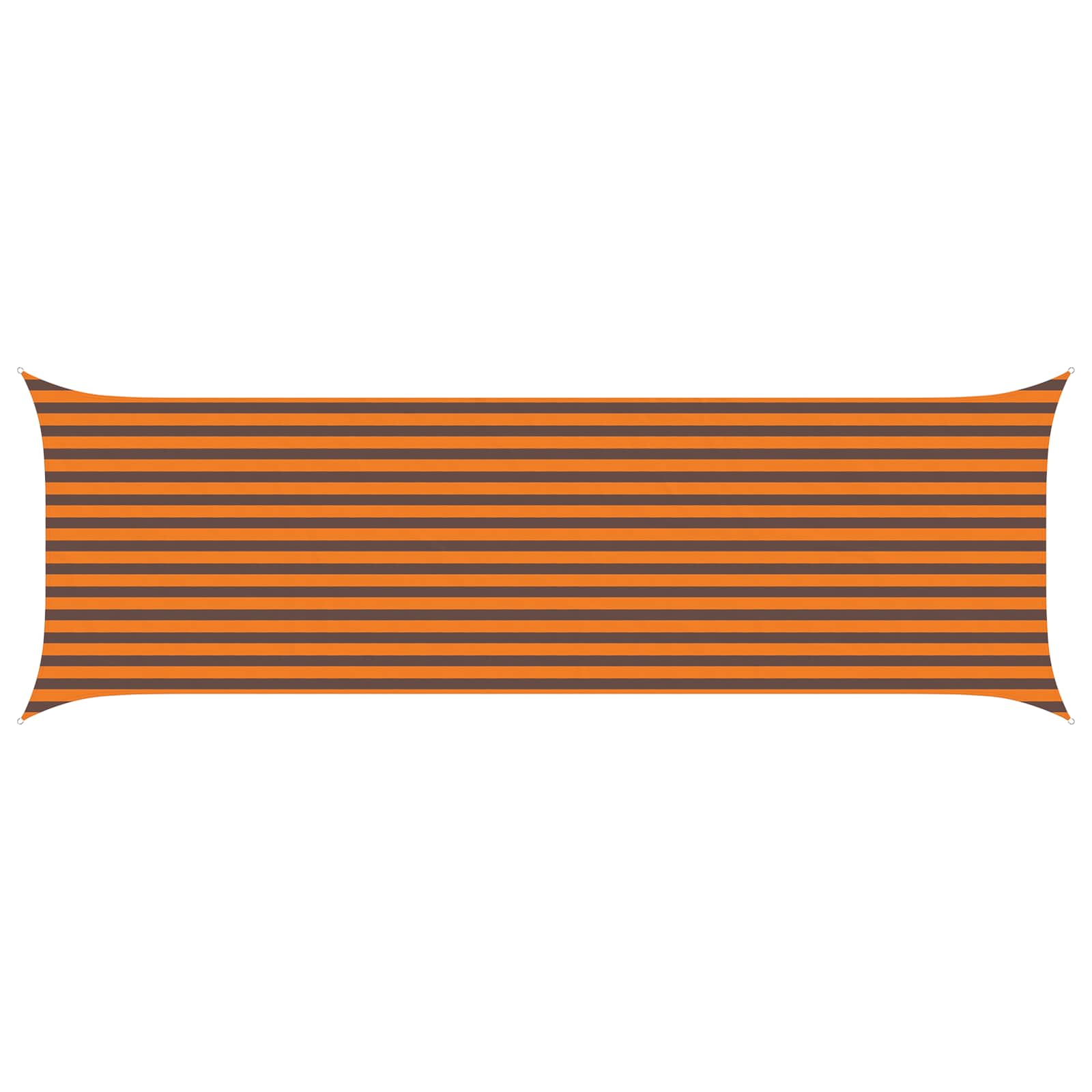Zonneschaduwzeil Oranje en Bruin 6 x 2 m 100% Polyester Oxford