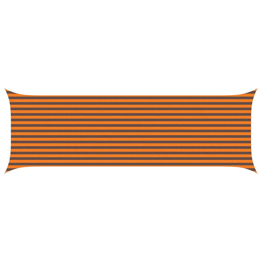 Zonneschaduwzeil Oranje en Bruin 6 x 2 m 100% Polyester Oxford