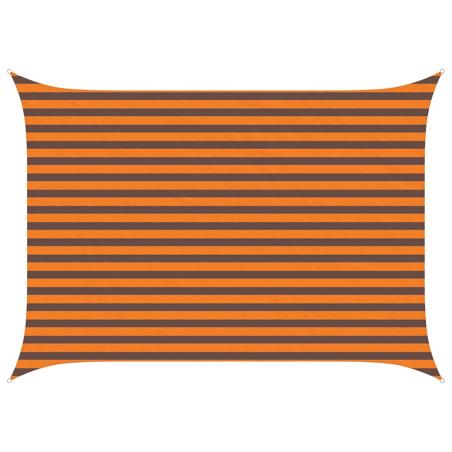 Zonneschaduwzeil Oranje en Bruin 3,5 x 2,5 m
