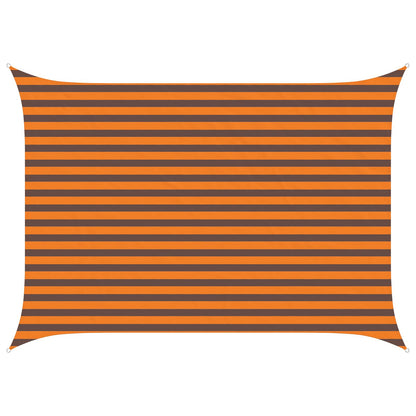 Zonneschaduwzeil Oranje en Bruin 3,5 x 2,5 m