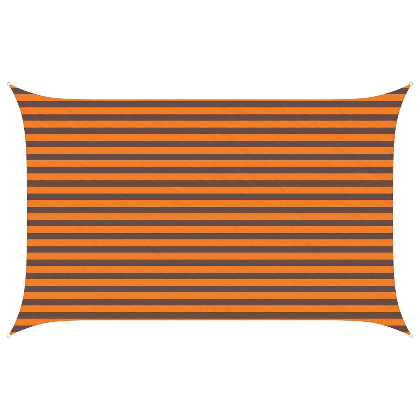Zonneschaduwzeil Oranje en Bruin 4 x 2,5 m