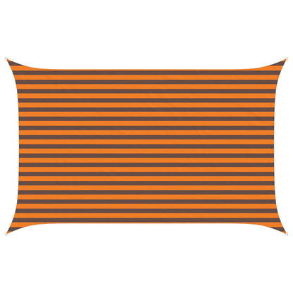 Zonneschaduwzeil Oranje en Bruin 4 x 2,5 m
