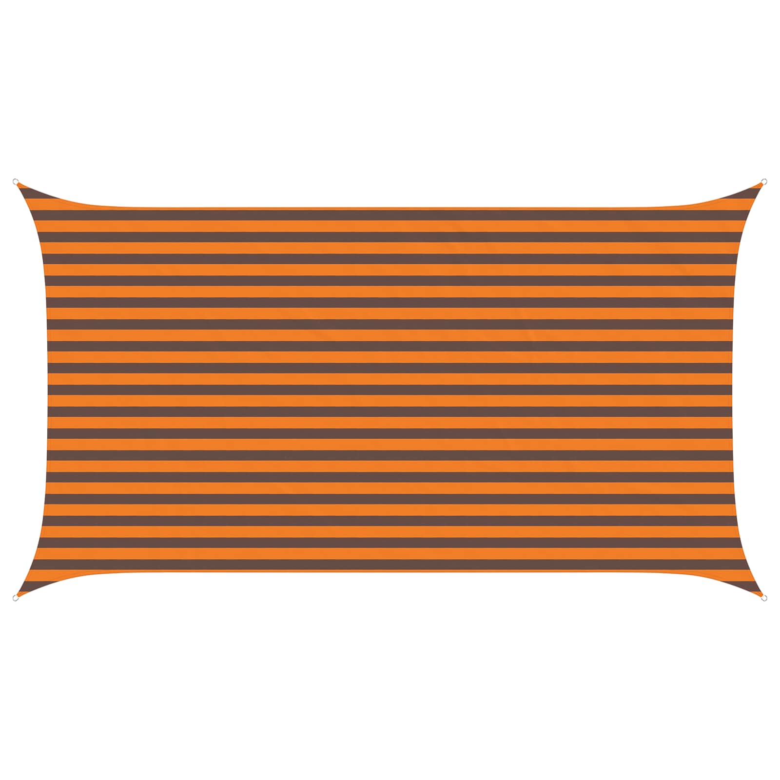 Zonneschaduwzeil Oranje en Bruin 4,5 x 2,5 m