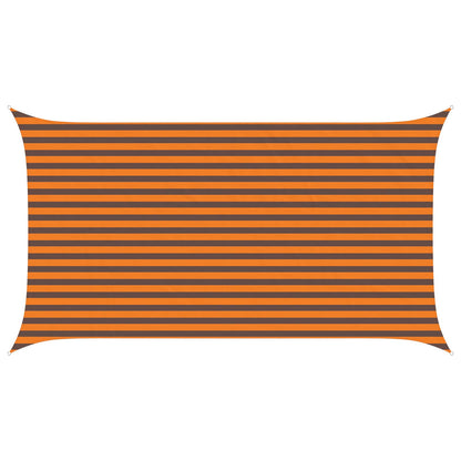 Zonneschaduwzeil Oranje en Bruin 4,5 x 2,5 m