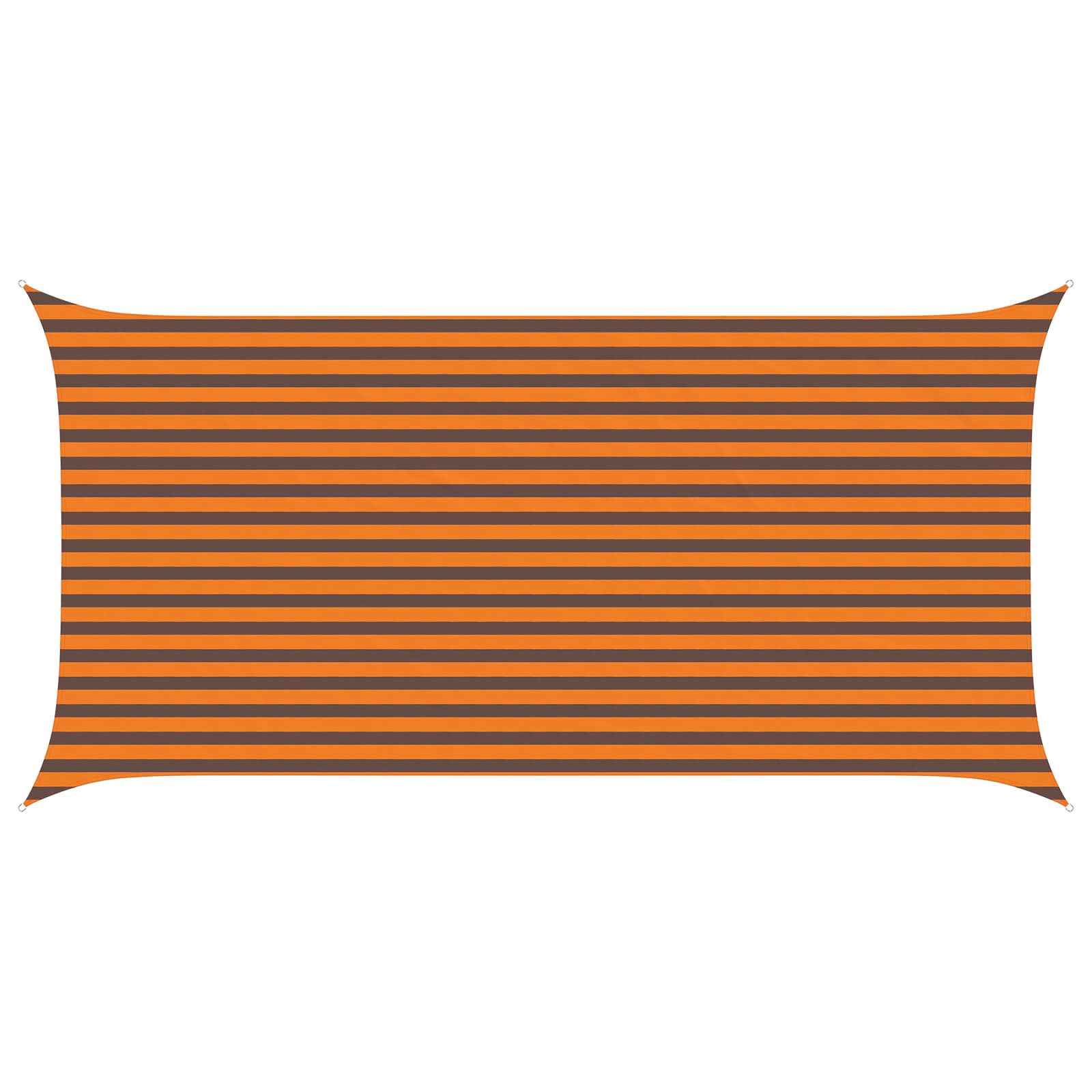Zonneschaduwzeil Oranje en Bruin 5 x 2,5 m