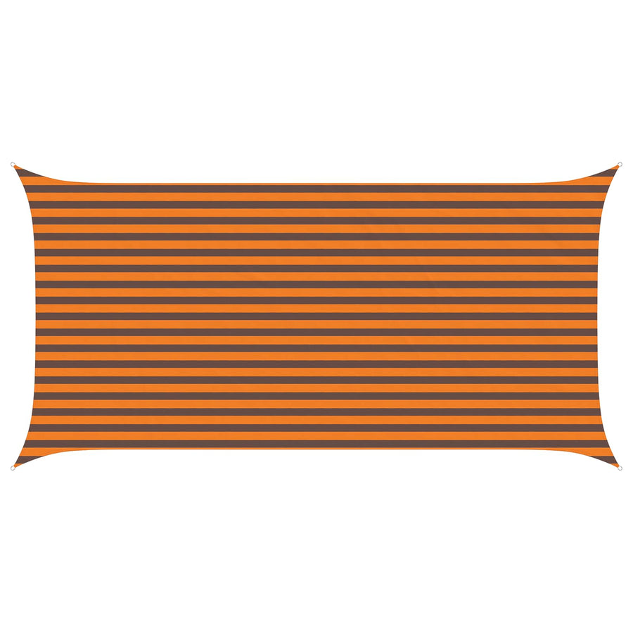 Zonneschaduwzeil Oranje en Bruin 5 x 2,5 m