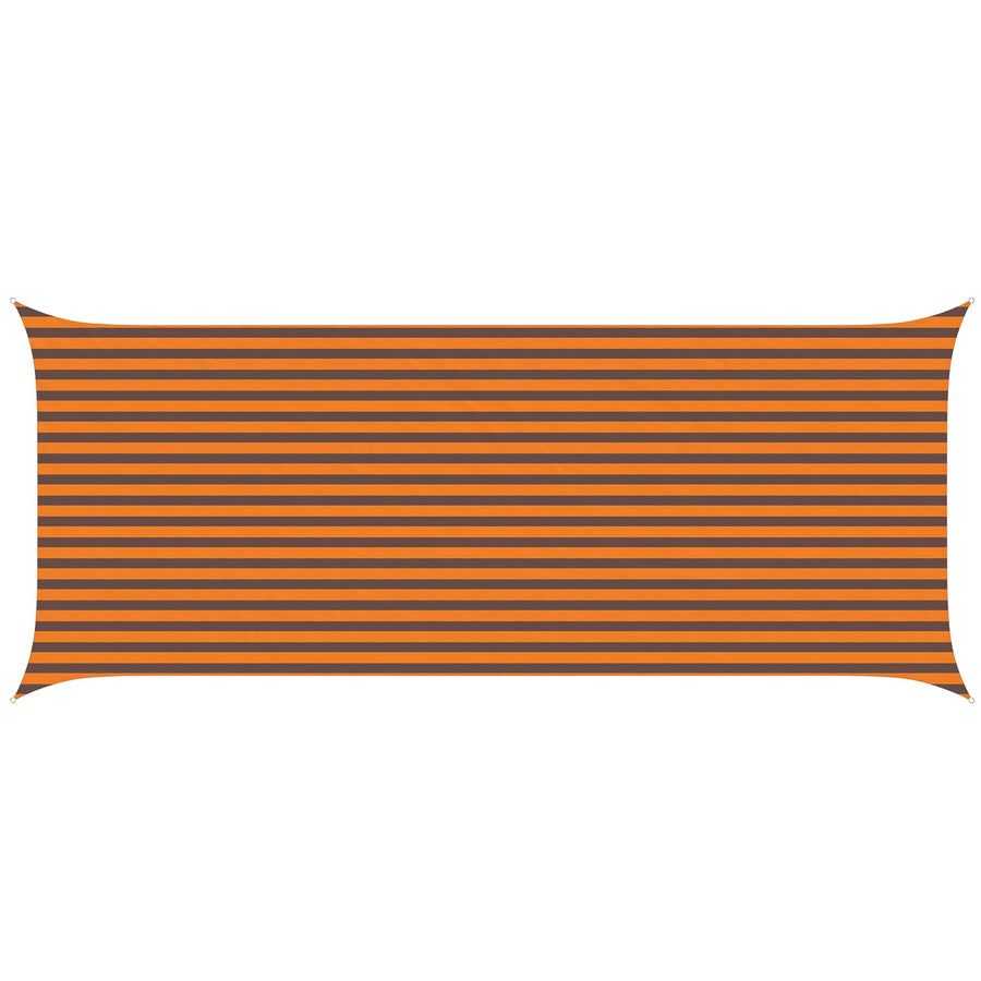 Zonneschaduwzeil Oranje en Bruin 6 x 2,5 m