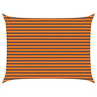 Zonnescherm 4x3 m oranje bruin polyester