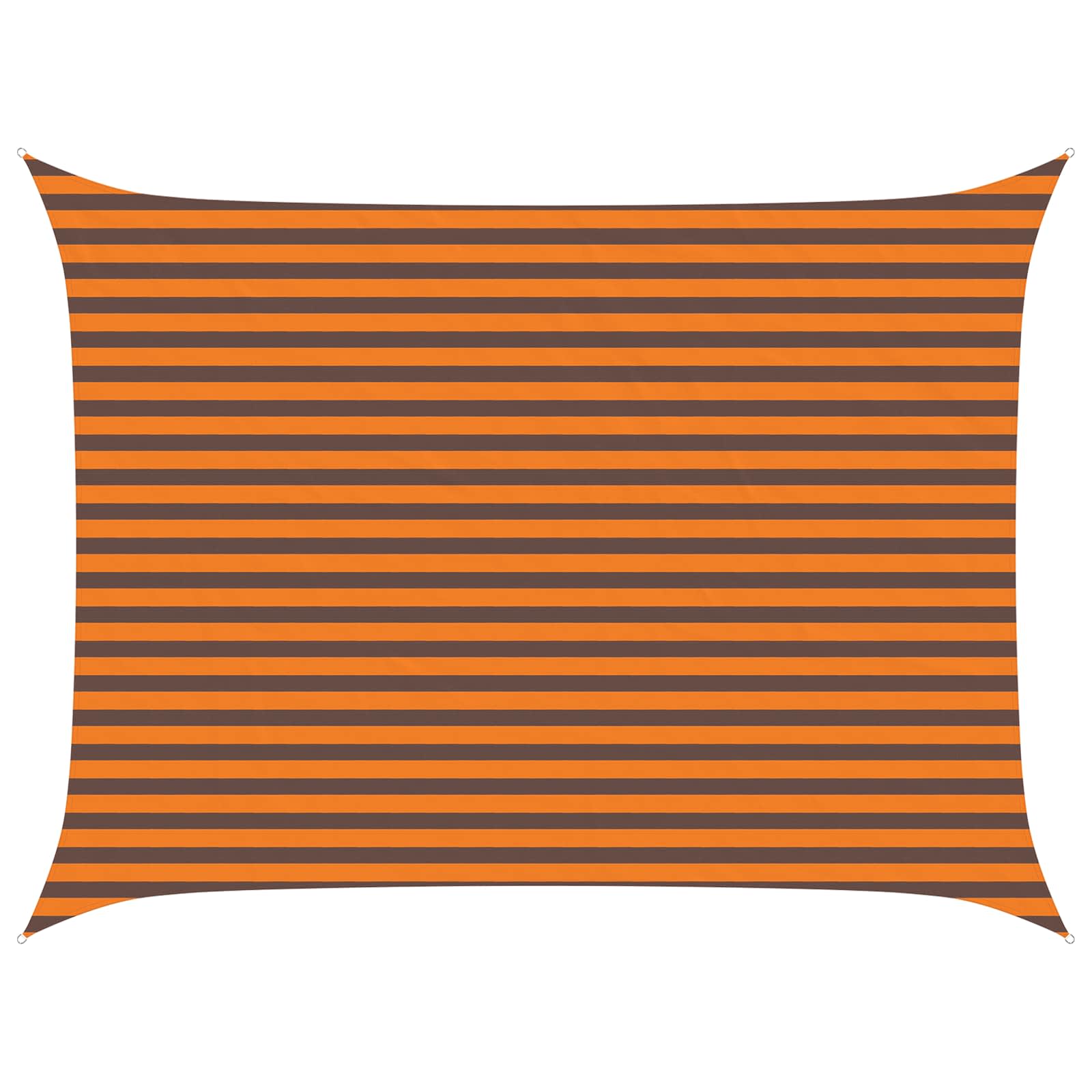 Zonneschaduwzeil Oranje en Bruin 4 × 3 m 100% Polyester Oxford