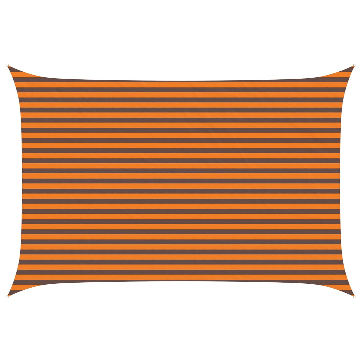 Zonneschaduwzeil Oranje en Bruin 4,5 × 3 m