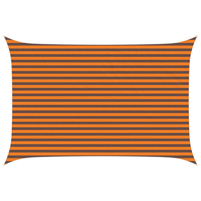 Zonneschaduwzeil Oranje en Bruin 4,5 × 3 m
