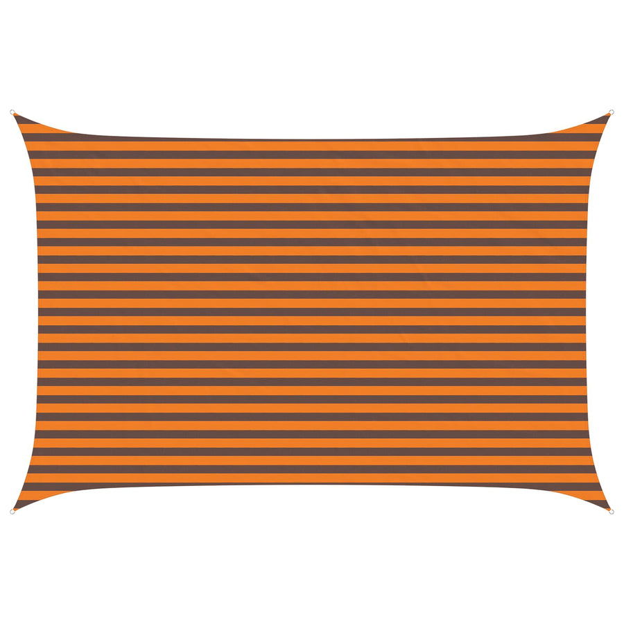 Zonneschaduwzeil Oranje en Bruin 4,5 × 3 m