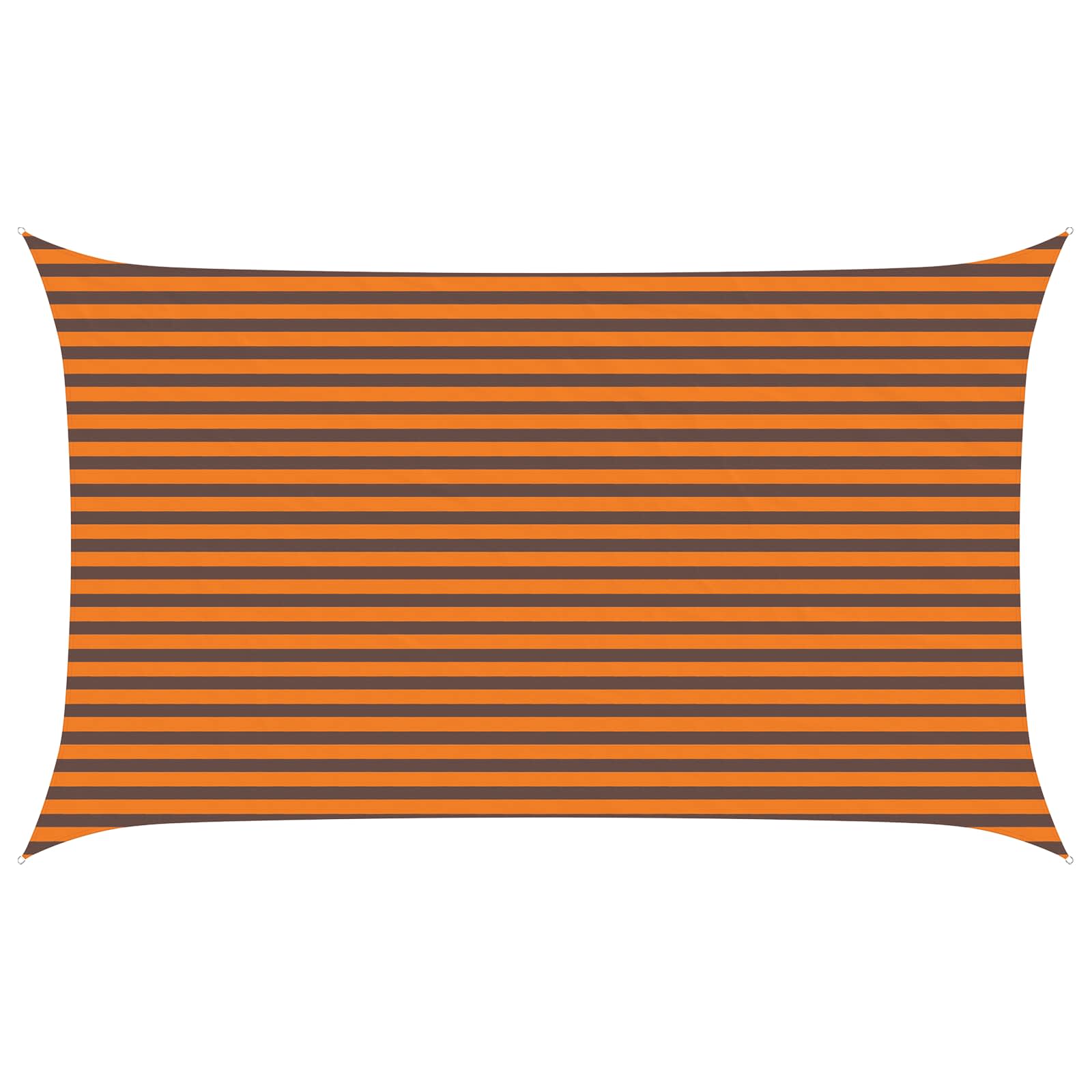 Zonneschaduwzeil Oranje en Bruin 5 x 3 m 100% Polyester Oxford