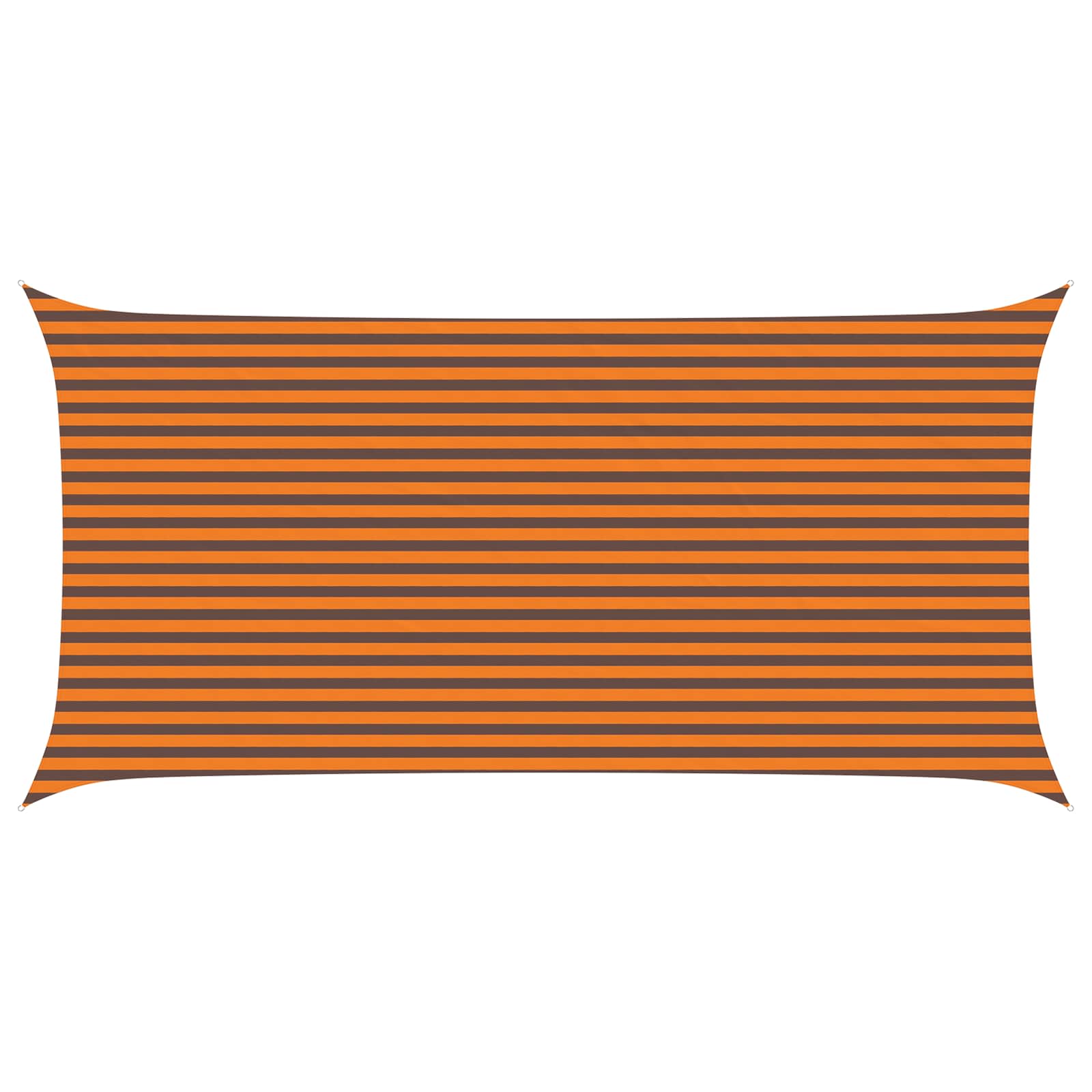 Zonneschaduwzeil Oranje en Bruin 6 x 3 m 100% Polyester Oxford