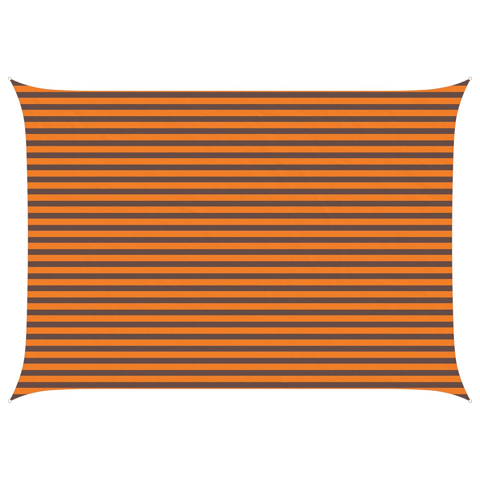 Zonneschaduwzeil Oranje en Bruin 5 × 3,5 m