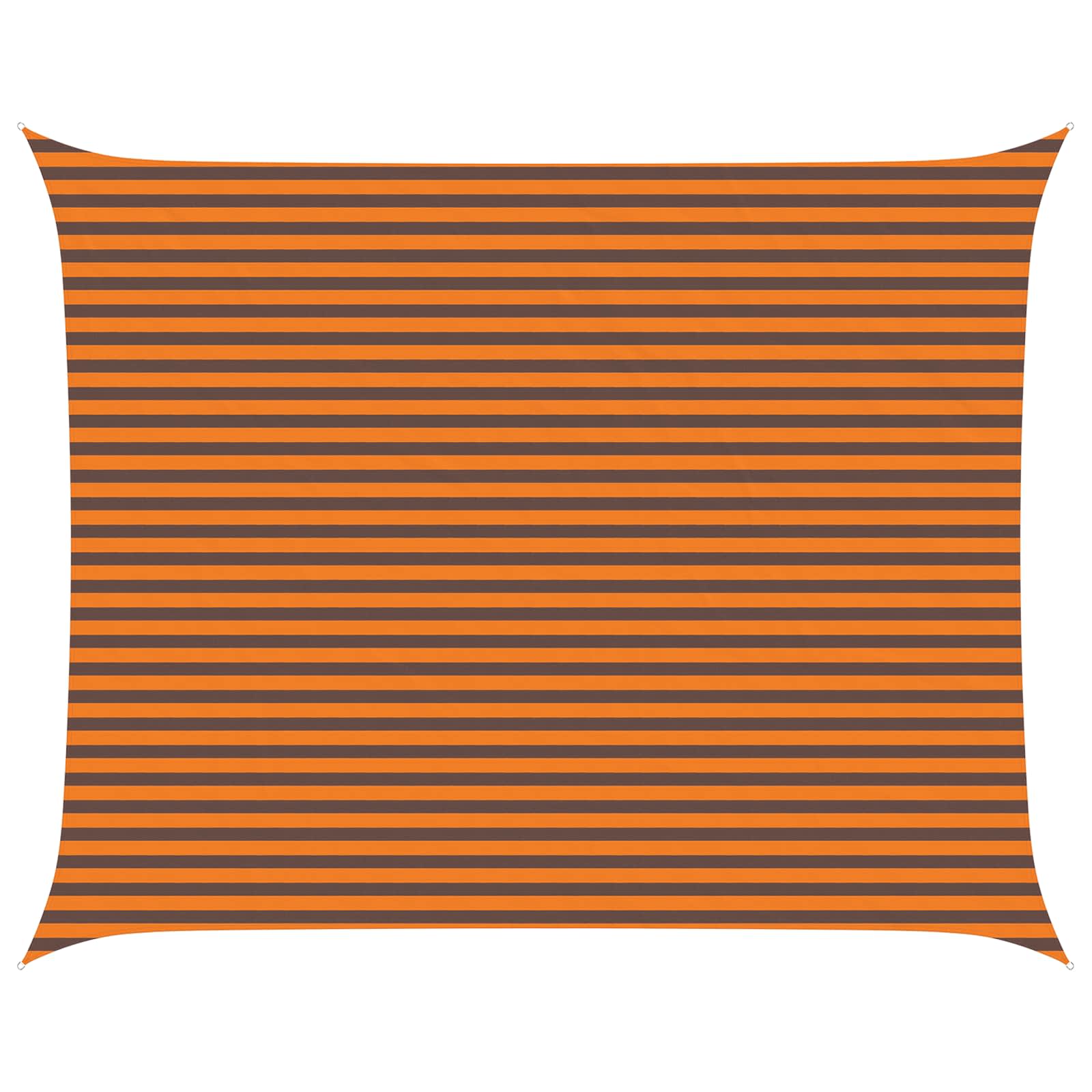 Zonneschaduwzeil Oranje en Bruin 5 x 4 m 100% Polyester Oxford