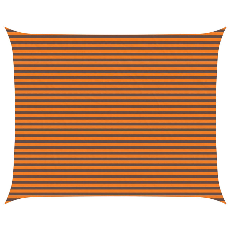 Zonneschaduwzeil Oranje en Bruin 5 x 4 m 100% Polyester Oxford