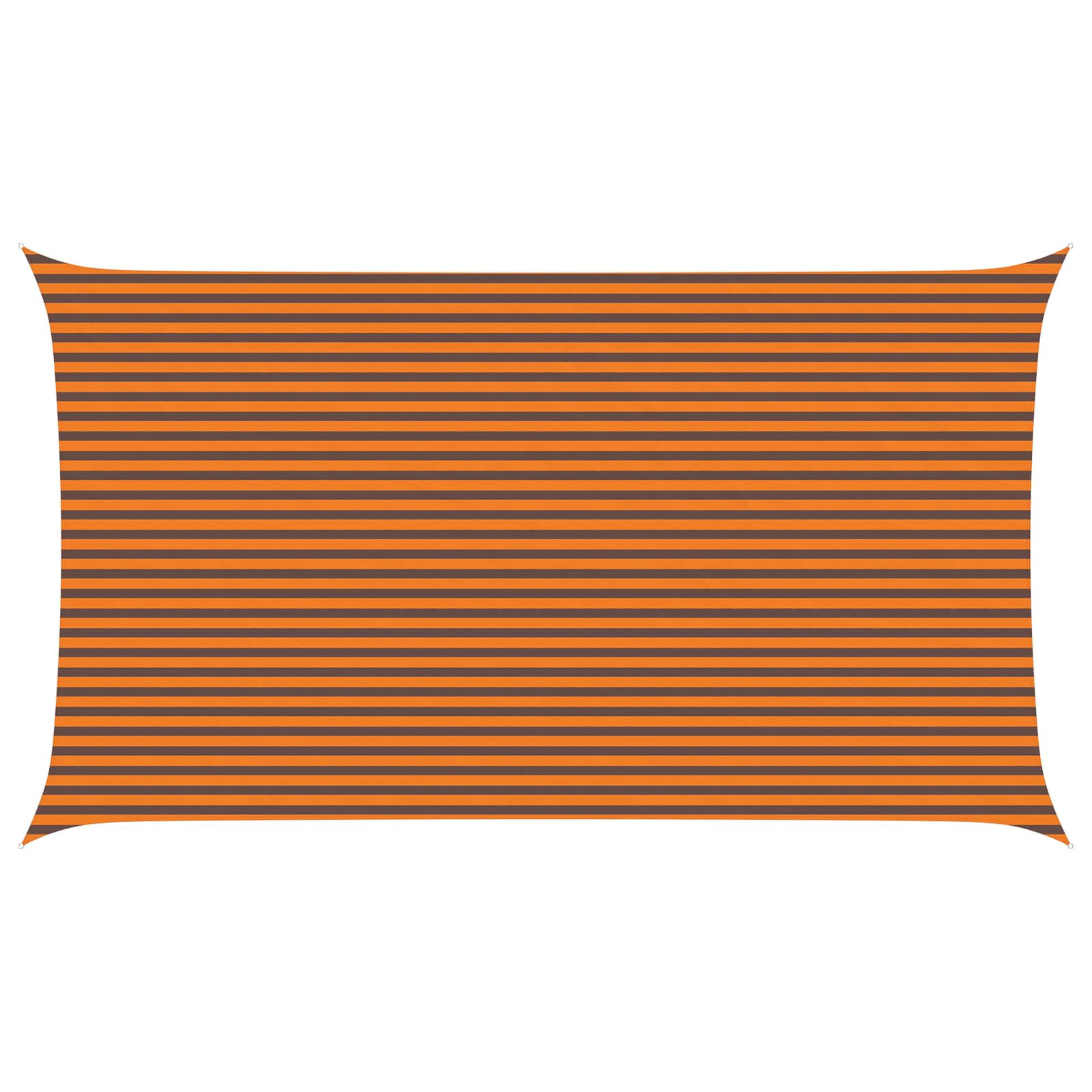 Zonneschaduwzeil Oranje en Bruin 7 x 4 m 100% Polyester Oxford