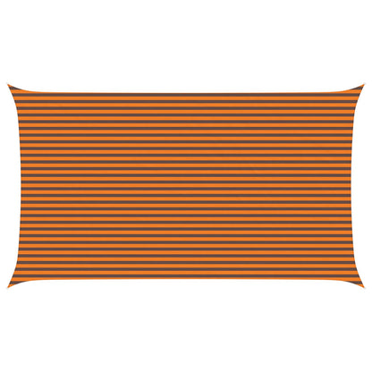 Zonneschaduwzeil Oranje en Bruin 7 x 4 m 100% Polyester Oxford