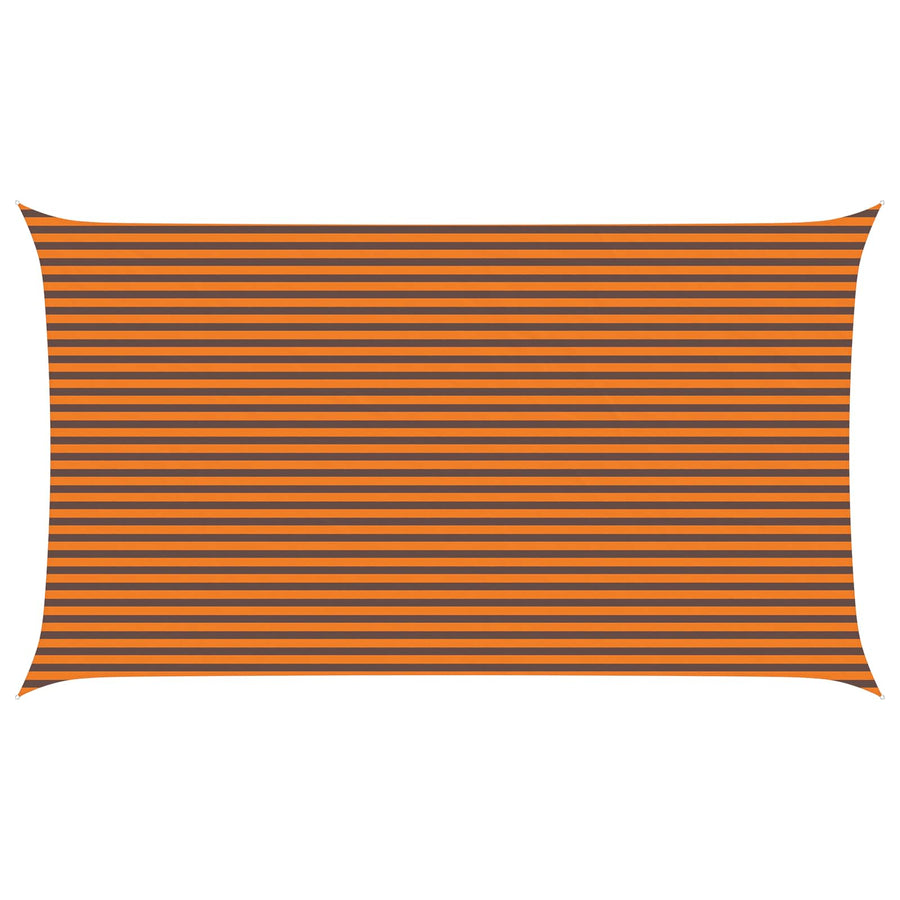 Zonneschaduwzeil Oranje en Bruin 7 x 4 m 100% Polyester Oxford