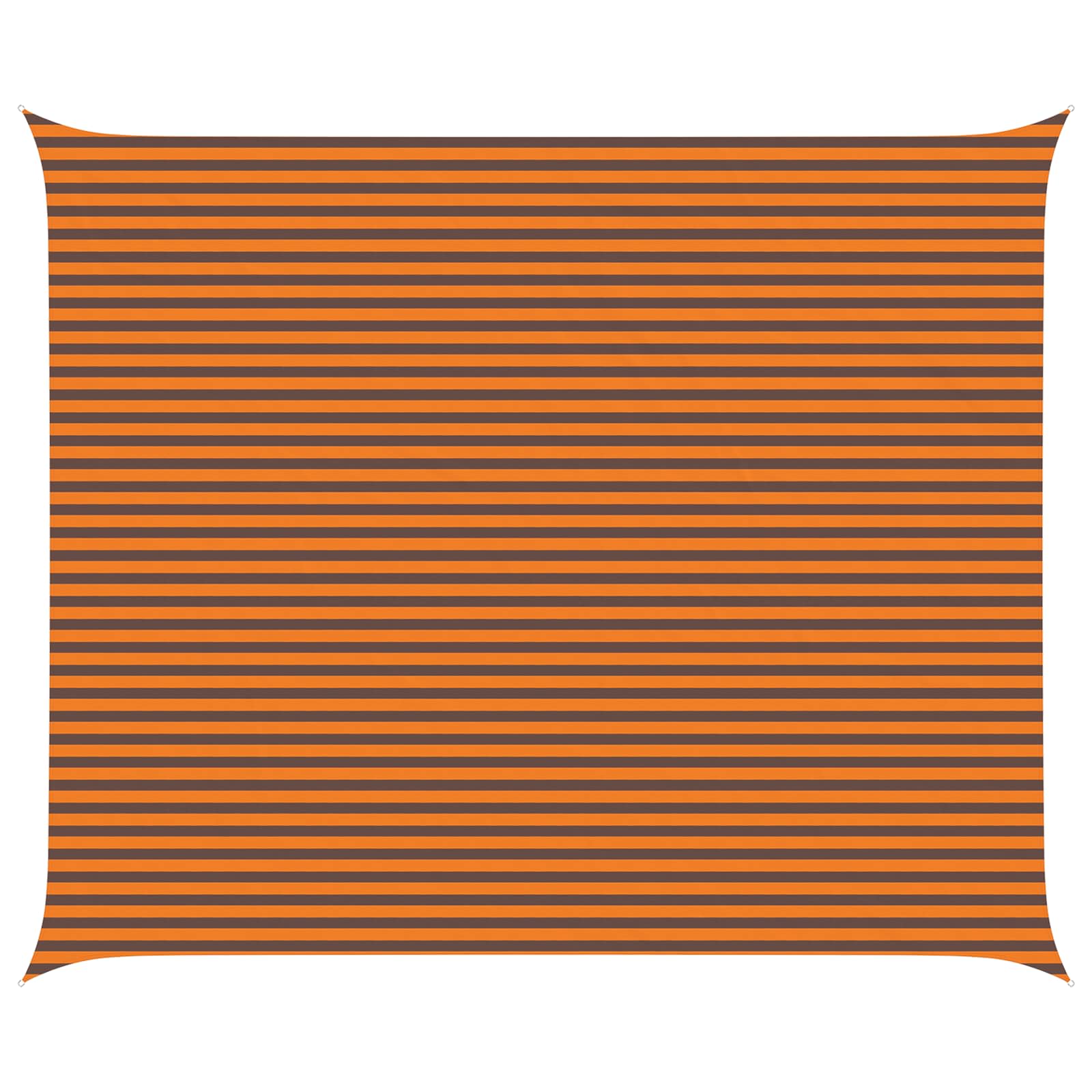 Zonneschaduwzeil Oranje en Bruin 6 x 5 m 100% Polyester Oxford