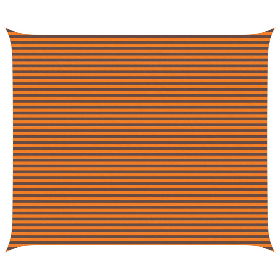Zonneschaduwzeil Oranje en Bruin 6 x 5 m 100% Polyester Oxford
