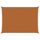 Zonnescherm zeil 7x5 m oranje bruin polyester