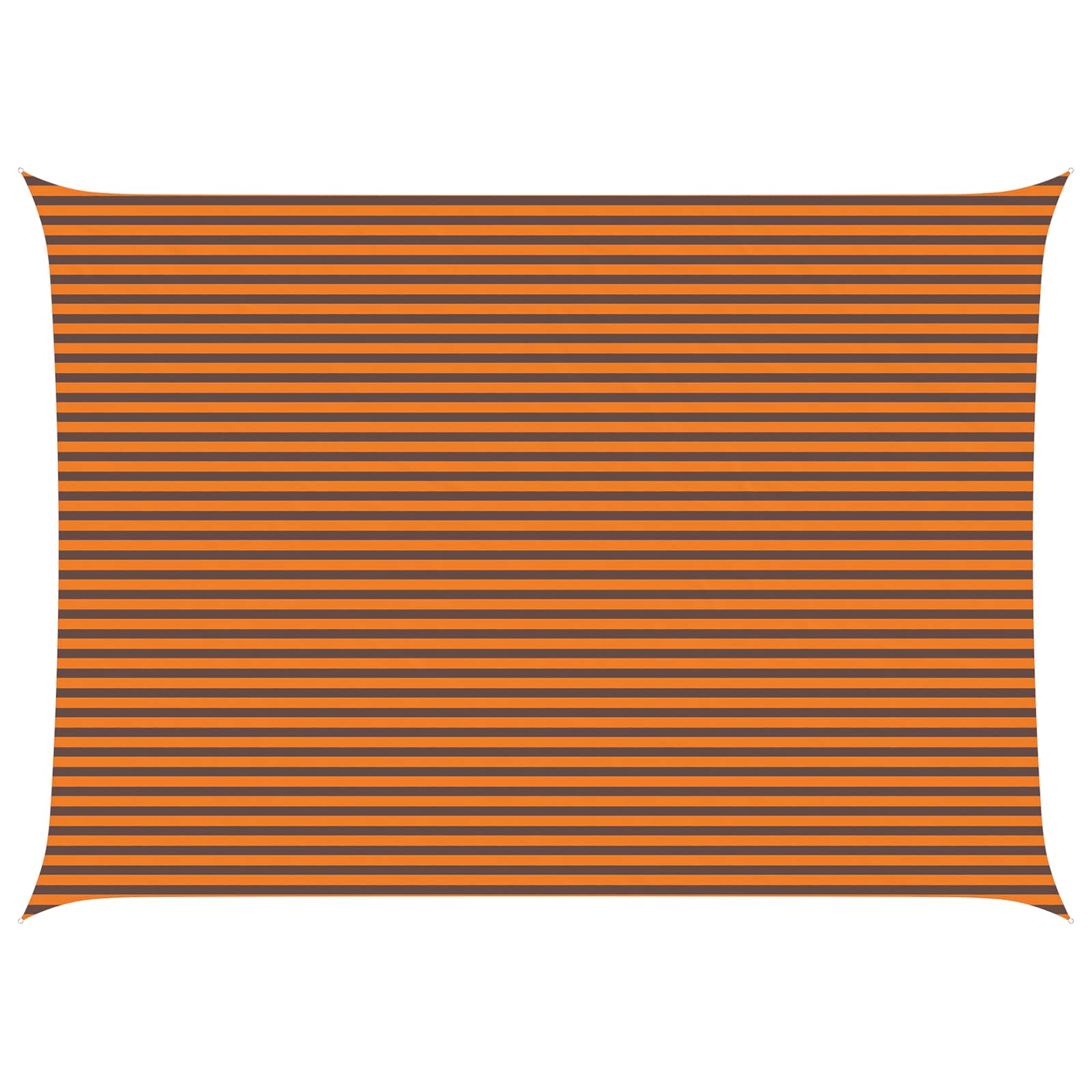 Zonneschaduwzeil Oranje en Bruin 7 x 5 m 100% Polyester Oxford