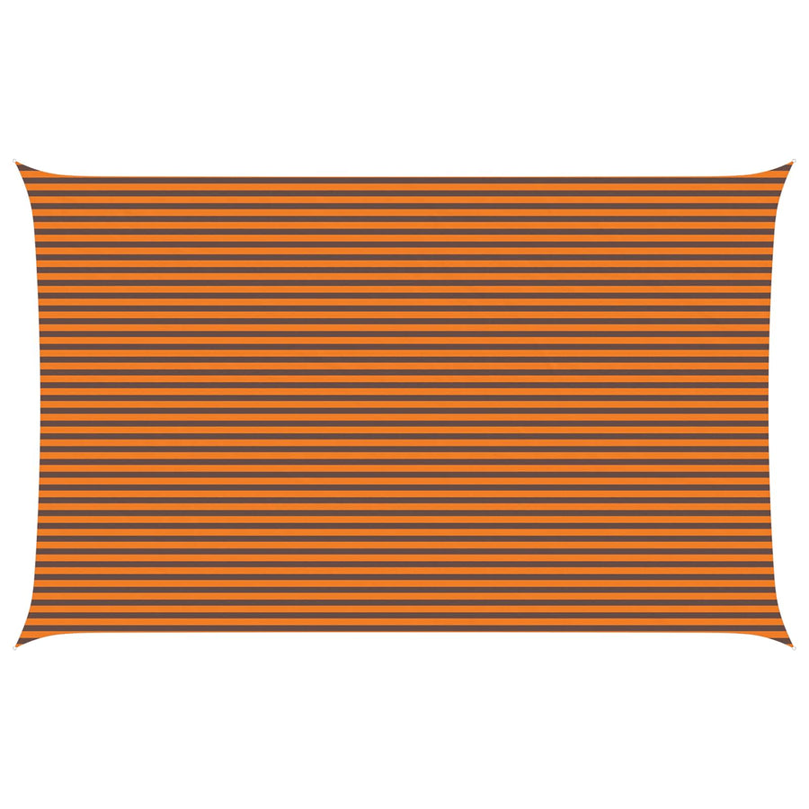 Zonneschaduwzeil Oranje en Bruin 8 x 5 m 100% Polyester Oxford