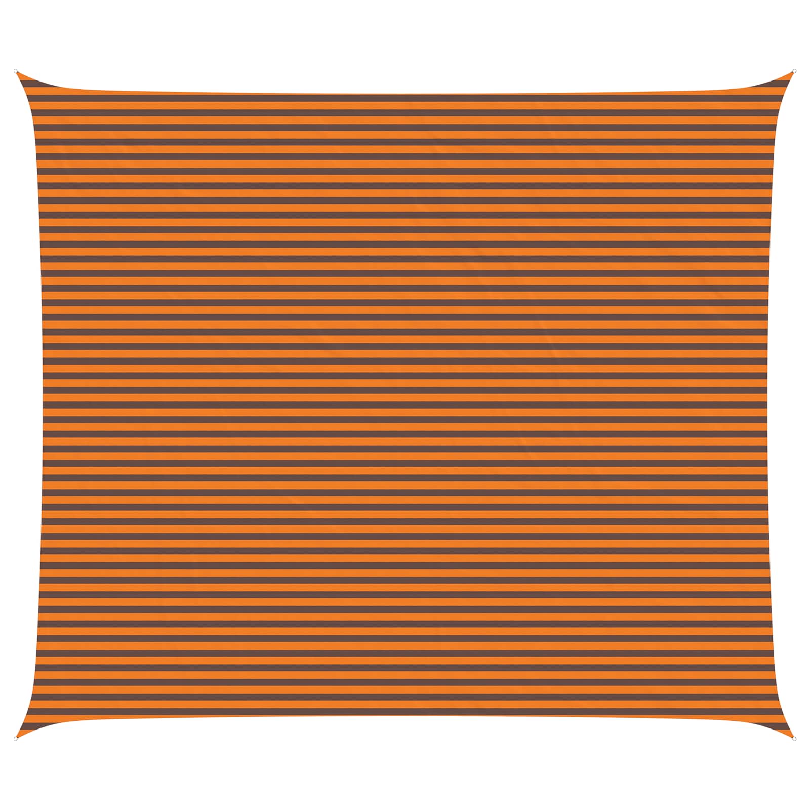 Zonneschaduwzeil Oranje en Bruin 7 x 6 m 100% Polyester Oxford