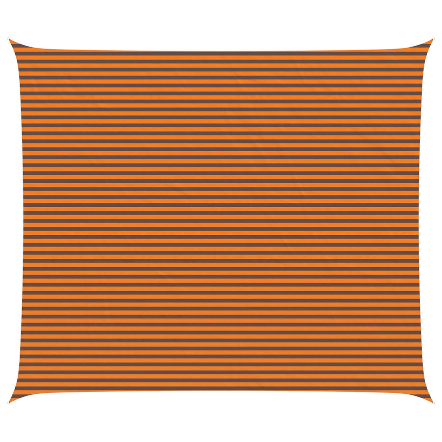 Zonneschaduwzeil Oranje en Bruin 7 x 6 m 100% Polyester Oxford