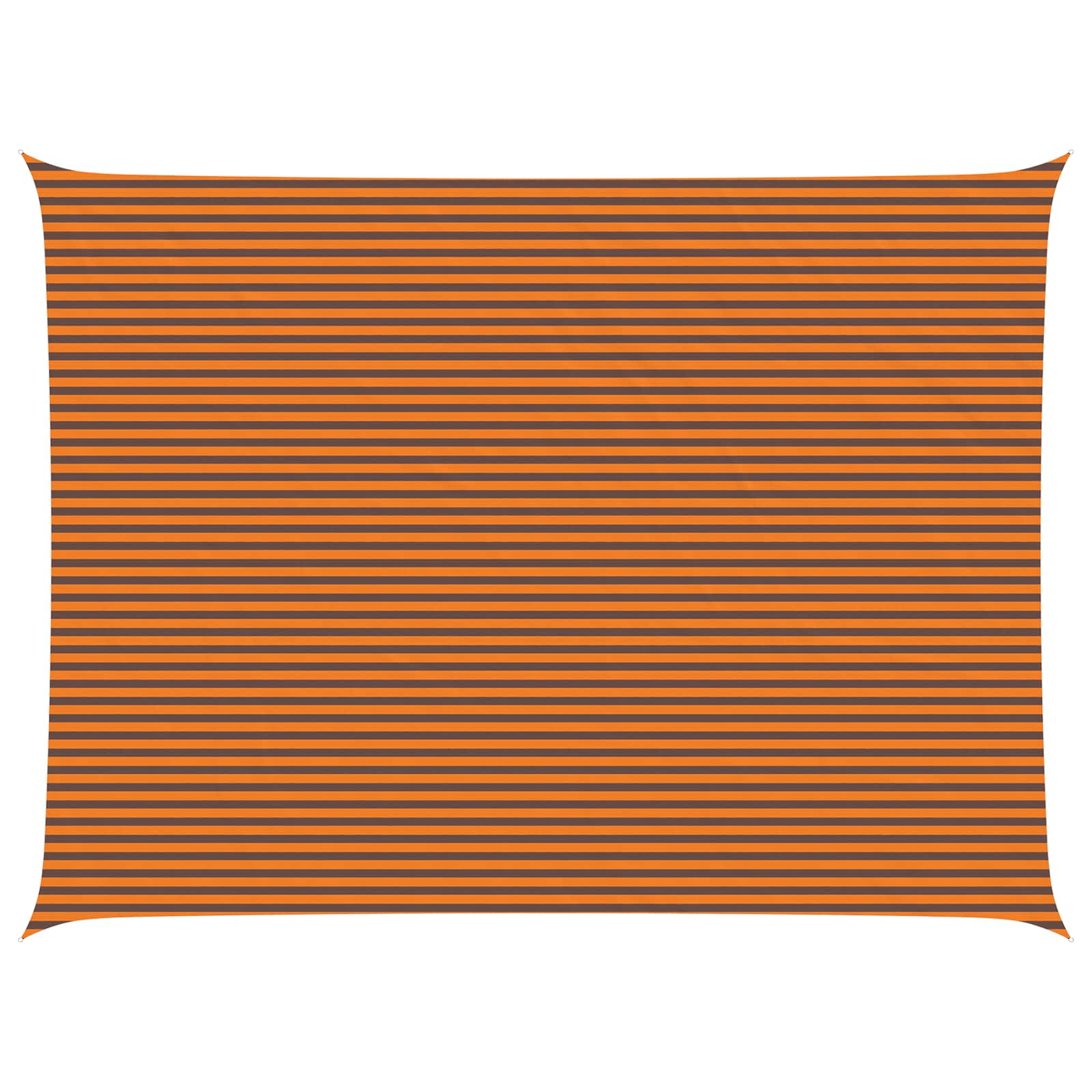 Zonneschaduwzeil Oranje en Bruin 8 x 6 m 100% Polyester Oxford