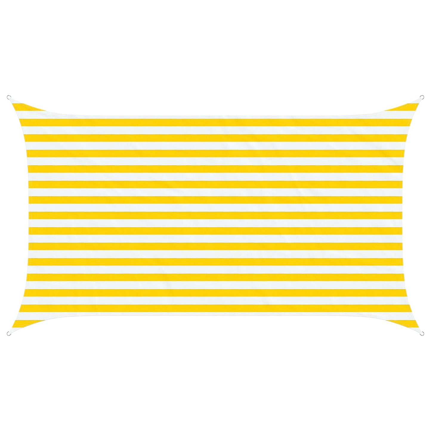 Zonneschaduwzeil Geel en Wit 3,5 x 2 m 100% Polyester Oxford