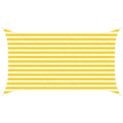Zonnescherm 3,5 x 2 m geel wit polyester