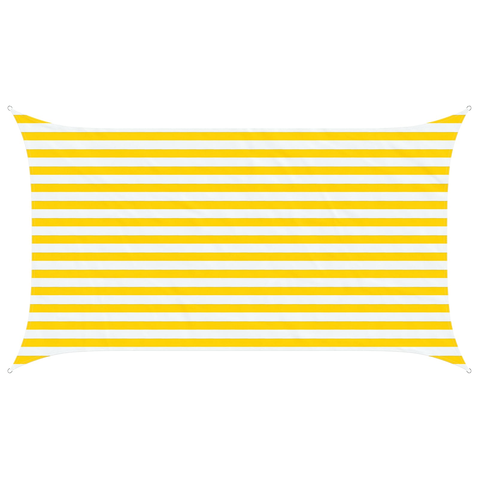 Zonneschaduwzeil Geel en Wit 3,5 x 2 m 100% Polyester Oxford