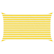 Zonneschaduwzeil Geel en Wit 3,5 x 2 m 100% Polyester Oxford