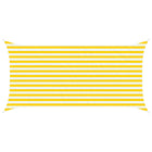 Zonnescherm 4 x 2 m geel wit polyester