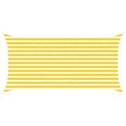 Zonnescherm 4 x 2 m geel wit polyester
