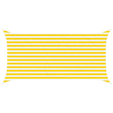 Zonneschaduwzeil Geel en Wit 4 x 2 m 100% Polyester Oxford