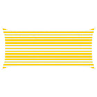 Zonnescherm 4,5 x 2 m geel wit polyester
