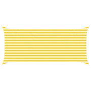 Zonnescherm 4,5 x 2 m geel wit polyester