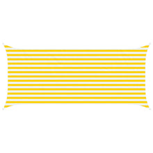 Zonneschaduwzeil Geel en Wit 4,5 x 2 m 100% Polyester Oxford