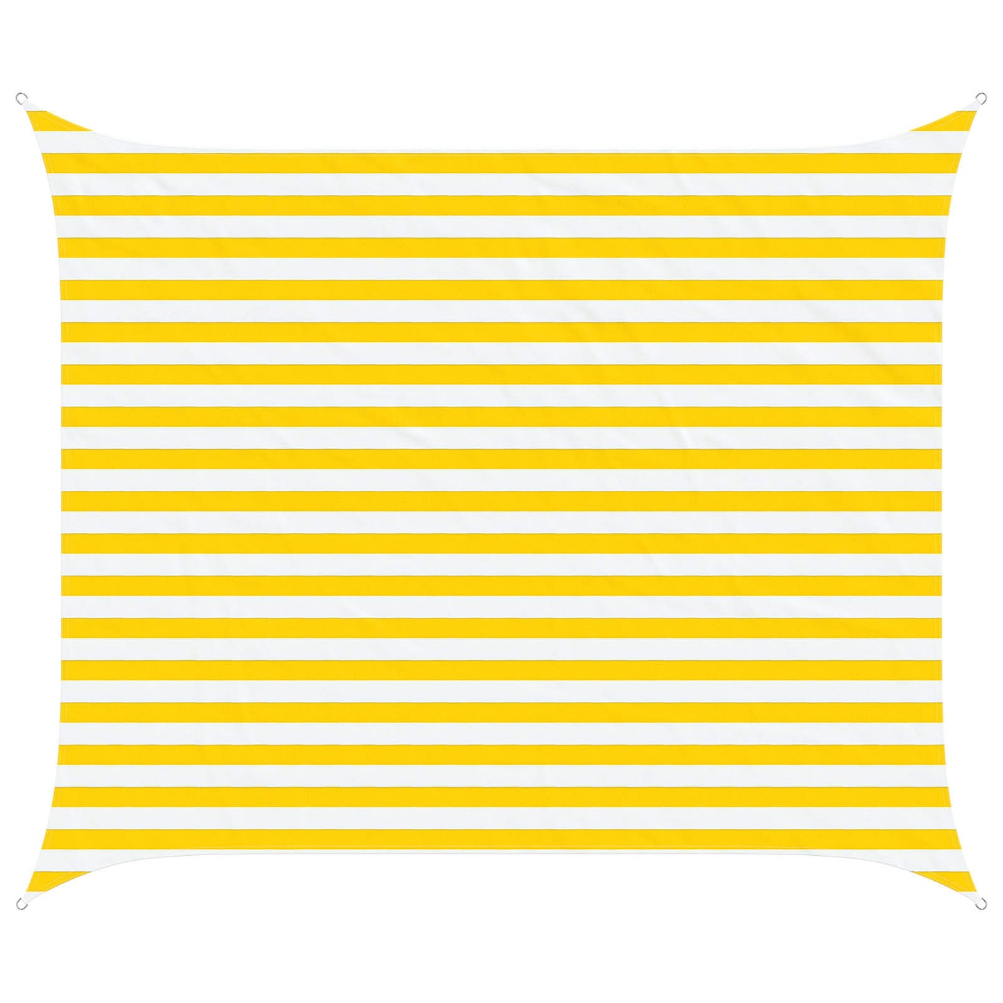 Zonneschaduwzeil Geel en Wit 2,5 x 3 m 100% Polyester Oxford
