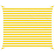 Sun Shade Sail Yellow and White 2.5 x 3 m 100% Polyester Oxford