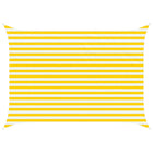 Zonneschermzeil 3,5 x 2,5 m geel wit polyester