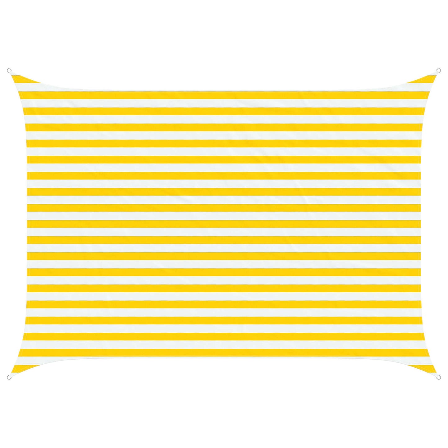 Zonneschaduwzeil Geel en Wit 3,5 x 2,5 m 100% Polyester Oxford