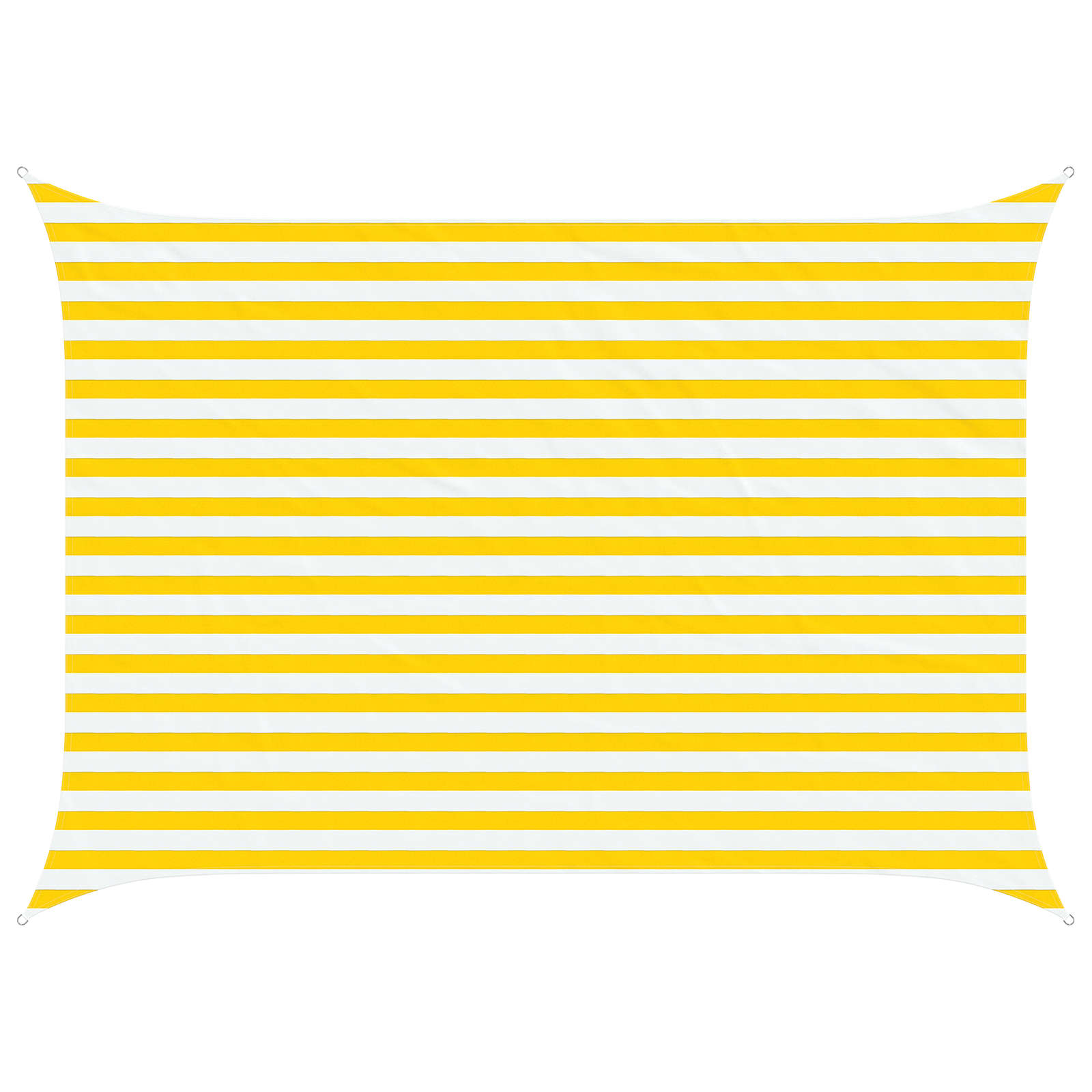 Zonneschaduwzeil Geel en Wit 3,5 x 2,5 m 100% Polyester Oxford